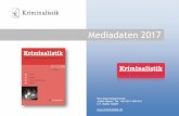 CFM mediadaten kriminalistik 2017 · Mediadaten 2017 C.F. Müller GmbH Waldhofer Straße 100 D-69123 Heidelberg info@cfmueller.de  ist eine Marke der C.F. Müller GmbH  2