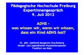 Pädagogische Hochschule Freiburg Expertinnengespräch 9 ... · Panksepp J (2007): Can PLAY Diminish ADHD and Facilitate the Construction of the Social Brain? Journal of the Canadian