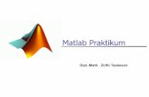 Matlab Praktikum - math.uni-magdeburg.de · 10.12.12 Dipl.-Math Zülfü Taskesen 2 Praktikumsübersicht Teil 1 Erste Schritte in Matlab • Einführung und Motivation • Einfaches