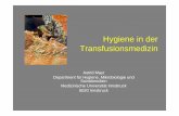 Hygiene in der Transfusionsmedizin - roteskreuz.at in der... · Bakterien werden solche verstanden, die im Zusammenhang mit subchronischen Infektionen, Osteomyelitiden,Endokarditiden,