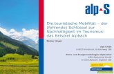 Die touristische Mobilität der (fehlende) Schlüssel zur ... · Klima- und Energiemodellregion Alpbachtal 91 Modellregionen mit 772 Gemeinden Programm des Klima- und Energiefonds