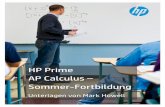 HP Prime AP Calculus Sommer-Fortbildung · In diesem Dokument werden die folgenden Konventionen verwendet: Tasten, die eine Hauptfunktion aufrufen, werden durch eine Abbildung der