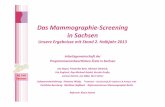 Das Mammographie-Screening in Sachsen .Mammographie-Screening-Programm teil, werden somit jedes zweite