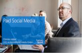 Paid Social Media - blog.techdata.de · Klassische Werbung (z. B. Print) Online-Werbung (außer Social Media) Social Media Advertising (Paid Social Media) Geringere Kosten Bessere