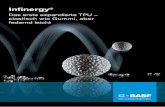 Infinergy® (E-TPU) – Das erste expandierte TPU · INFINERGY® Das erste expandierte TPU – elastisch wie Gummi, aber federnd leicht Infi nergy® ist das weltweit erste expandierte