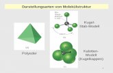Darstellungsarten von Molekülstruktur - chemie.uni-hamburg.de · Freie und bindende Elektronenpaare ordnen sich so um ein Zentralatom an, dass die gegenseitigen abstoßenden Wechselwirkungen