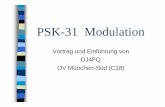 PSK31 Vortrag DJ4FQ - darc.de · PSK31 Was ist PSK31 nicht ! – eine fehlerfreie Datenübertragung – eine Konkurrenz zu Pactor, Clover, Amtor ... – ein Mittel zur Dateiübertragung