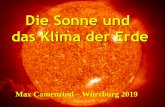 Neutrinos from the Sun Die Sonne und das Klima der Erde · = 5,670 x 10-8 W/m² . Grafik: G. Kopp 2016 1,4 W/m² = 0,1 % Durchmesser Venus = 1/30 Sonne Bedeckung von 0,1% SFläche