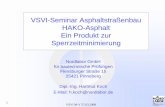 VSVI-Seminar Asphaltstraßenbau HAKO-Asphalt Ein Produkt ... · VSVI M-V 27.03.2008 2 GMBH FÜR BAUTECHNISCHE PRÜFUNGEN • PRESSEMITTEILUNG 02/2007 Berlin, den 7. Februar 2007 •