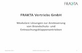 FRAKTA Vertriebs GmbH · • Fernzugriff für vielseitige Funktionen via WiFi oder via SIM-Karte (Option) • Integrierte Busüberwachungsfunktion November 2017 FRAKTA Vertriebs GmbH