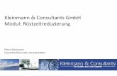 Kleinmann Consultants GmbH Modul: Rüstzeitreduzierung · PDF fileModul: Rüstzeitreduzierung Peter Kleinmann Geschäftsführender Gesellschafter. Rüstzeitreduzierung 22.04.2015 K&C