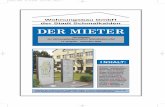 Wohnungsbau GmbH der Stadt Schmalkalden DER MIETER · (Fortsetzung von Seite 2) 20. Oktober 2004 in Mann-heim stattgefundenen GdW-Verbandstages, seien »die regionalen Wohnungsmärkte