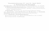 Zusammenfassungen SS 19 - math.uni-heidelberg.de · Zusammenfassung (17. und 24. April 2019) 1. Einleitung und Uberblick¨ Stochastik: Lehre von den math. Gesetzm¨aßigkeiten des
