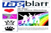 FIESCH 6. - 12. OKT. 13 D-Day: Der Disco-Dienstag · den Anmeldeboxen in der Mensa und im Videosaal. Zudem werden sie ab heute auch von den Event-Organisatoren verteilt. Nicht nur