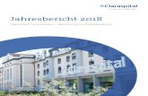 Jahresbericht 2018 - claraspital.ch · 40 Intensivmedizin/ICU, Aufbereitungseinheit für Medizinprodukte (AEMP) 42 Querschnittbereich Statistische Zahlen 44 Radiologie, Nuklearmedizin