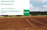 Agritechnica 2015 Pressekonferenz - baywa.de · 1961 2000 1 Mio. 1961 - 1980 - 2000 Quelle: FAO/eigene Schätzung 1961 - 1980 - - 2013 Bedarf an Produktivität stärkt Nachfrage nach