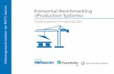 Konsortial-Benchmarking »Production Systems« · Production System, fragen sich jedoch, inwieweit die Route richtig ist und wie gut das eigene System im Vergleich zum Wettbewerb