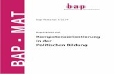 TBAP - MAT A bap-Material 1/2014 M · 3 gen (und damit verbunden direkt und indirekt der vermittelten und Vorwort erweiterten Kompetenzen) in der politischen Jugend- und Erwach-senenbildung