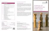 M2 Einführung in die Archäologie der Frühzeit des Vorderen ... · allgemeine fachBeSchreiBung Das Fach beschäftigt sich mit der Entwicklung der materiellen und geistigen Kultur