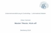 Master Thesis: Kick-off - uni-bamberg.de · Rubrik: Studium Download-Bereich Bitte achten Sie auf die Nutzung der jeweils neuesten Version! Wichtig : Arbeiten Sie den Leitfaden zum