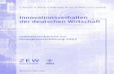 Innovationsverhalten der deutschen Wirtschaft · ein Plus von 2 bis 3 % gemeldet, was über der Inﬂationsrate für „Innovationsgüter“ lie-gen dürfte (die wegen stagnierender