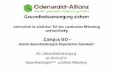 Gesundheitsversorgung sichern - odenwald-allianz.deodenwald-allianz.de/wp-content/uploads/2016/10/Campus_GO_smarte... · Zentrum“), kombiniert mit Pflege-Diensten, Apotheke; ...