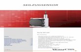Seilzugsensor SX120 Datenblatt - waycon.de · Sensorelement Inkremental Encoder mit optischer Code-Scheibe Ausgangssignal A, B und Z Puls (plus invertierte Pulse /A, /B und /Z) Anschluss