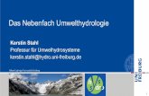 Das Nebenfach Umwelthydrologie - unr.uni-freiburg.de · Geochemie (mit Studierenden der Geologie) • Wie ist die Erde aufgebaut? • Welche geochemischen Prozesse gibt es? Einführung