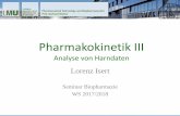 Pharmakokinetik III - cup.lmu.de · dM 0 C D V D k t p C C e e ... SS 2017 Dennis Krieg - Pharmakokinetik III 19 Zeit [h] 0,25 0,50 1,0 2,0 4,0 6,0 ∞ Arzneistoffmenge [mg] 160 300