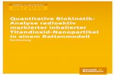 Quantitative Biokinetik-Analyse radioaktiv markierter ... Quantitative Biokinetik-Analyse radioaktiv
