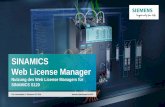 SINAMICS Web License Manager - support.industry.siemens.com · wird die Lizenz permanent der Karte zugeordnet. Falls gewünscht können Sie die Falls gewünscht können Sie die Produktbeschreibung
