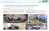4. Deutscher Tag der Kanalreinigung - ikt.de · 4. Deutscher Tag der Kanalreinigung - mit Fachausstellung und Praxisvorführungen - Die große Fachausstellung – auch in diesem Jahr