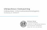 Ubiquitous Computing: Sensoren - ibr.cs.tu-bs.de · Kontext aus der realen Welt über Sensorik digitale Welt Kontext reale Welt Information Interpretation Prozess Interpretation Daten.
