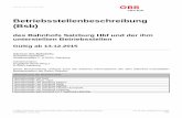 Betriebsstellenbeschreibung (Bsb) - fahrweg.dbnetze.com · SIGE-Dokument der Infrastrukturanlagen des Bahnhofs Befehlsmuster für technisch gesicherte EK Örtliche Besonderheiten