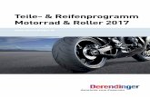Teile- & Reifenprogramm Motorrad & Roller 2017 · 2 sortimentsübersicht bremsen reifen batterien zÜndkerzen luftfilter kettenräder Ölfilter kupplungen ritzel ketten lenkkopflager