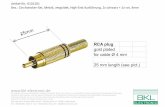 RCA plug gold plated for cable Ø 4 mm 25 mm length (see pict.)static.bkl-electronic.de/pdf/datasheet/0101201.pdf · Artikel-Nr.: 0101201 Bez.: Cinchstecker-Set, Metall, vergoldet,