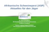 Afrikanische Schweinepest (ASP) Aktuelles für den Jägerdeutsch-langhaar-gruppe-osnabrueck.de/wb/media/Formulare PDF/ASP... · 2Afrikanische Schweinepest ASP-Erreger DL-Gruppe Osnabrück