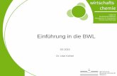 Einführung in die BWL - uni-muenster.de · ash, Methanol, Harnstoff . 8 Die Unterteilung nach Wertschöpfungstiefe hilft die wirtschaft-lichen Zusammenhänge in der Chemieindustrie