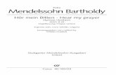 Mendelssohn Bartholdy - carusmedia.com · Orchestrie rung der Hymne und die zahlreichen Änderungen, die er im Jahre 1847 vornahm, weisen auf seine Absicht hin, die zweite Fassung