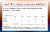 Aufgaben zum arithmetischen Mitteldidaktik.mathematik.hu-berlin.de/files/uebung-1-folien_a.pdf · Aufgabe Klasse 9/10 e) Füge jeweils zwei Werte so zur Datenreihe hinzu, 1. dass