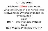 D - Day 2018 Diabetes über dem Dom · Die Messwerte sollten notiert werden. Übergewicht erhöht das Risiko für viele Krankheiten. Deshalb sollten Menschen mit Bluthochdruck versuchen,