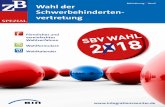 vertretung - edeka-sbv.de · SPEZIAL Wahl der erbehinderSchw ten - vertretung  Behinderung & Beruf Förmliches und vereinfachtes Wahlverfahren