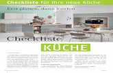 Checkliste - kuechenplaner-magazin.de · Zusammen mit der Projekt gruppe „Planungsgrundlagen“ innerhalb der AMK haben wir das Dokument nun grundlegend erweitert und redaktionell