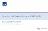 Doppeltes Leid - Stigmatisierung psychisch Kranker · Method: Analyses are based on data of a representative cross-sectional telephone survey among the adult population in Germany