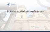 Münchner Marketing Akademie · Marketing Seminare für Ihre Praxis akademie-marketing.com Affiliate Marketing Seminar Umsatzboost durch Online-Vertrieb Online Marketing Technik Seminar