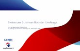 Swisscom Business Booster Umfrage · Swisscom Business Booster Umfrage Eine Befragung des LINK Instituts im Auftrag von Swisscom (Schweiz) AG, März/April 2015