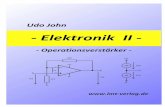 Elektronik II - Operationsverstärkerudojohn.de/pdf_dateien/Operationsverstaerker_Script.pdf · sind dann IC1 ( ≈ I1) und IC2 gleich groß. Der Begrenzungswiderstand für LED2 kann