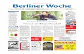 Auflagenstärkste Wochenzeitung in Berlin BerlinerWoche · Zielstrebig wackelt Erpel Adal-bert auf Kay Fischer zu. Der junge Enterich wei§, jetzt gibt es Leckerli. Doch offenbar