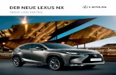 DE R NEUE LEXUS NX - heisel.de · 2 Eine detaillierte Auflistung der Ausstattungslinien und Serienausstattung finden Sie ab Seite 4. 1Unverbindliche Preisempfehlung der Toyota Deutschland