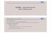 XML-Schema im Detail - ag-nbi.de · © Klaus Schild, 2005 1 XML-Schema im Detail © Klaus Schild, 2005 2 Wie geht es weiter? letzte Woche Definition von XML-Sprachen DTDs und XML-Schema